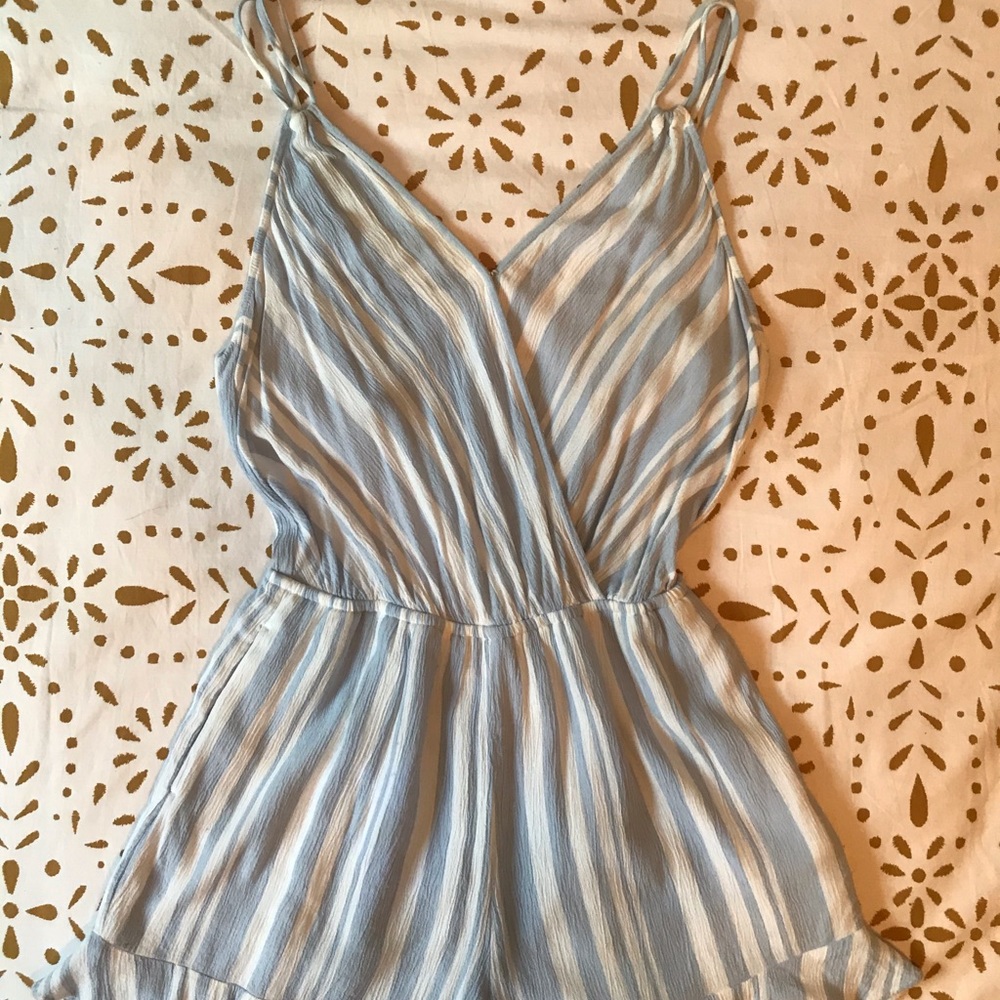Adorable Striped Flowy Romper